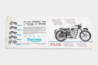 TRIUMPH: A 1951 Triumph model range brochure covering models Tiger 100, Speed Twin, Thunderbird, 3T De Luxe and Trophy [Location: Melbourne] - 5