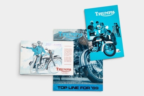 TRIUMPH: Three c1960s Triumph model range brochures [Location: Melbourne]