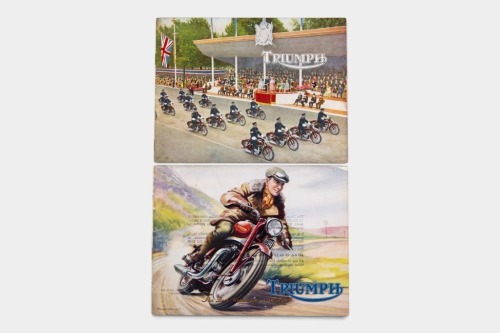 194 · TRIUMPH: Two 1947 Triumph model range brochures [Location: Melbourne]