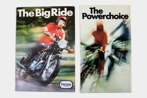 TRIUMPH / NORTON: Two early 1970s Triumph & Norton sales brochures [Location: Melbourne]