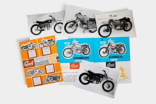 GREEVES: A group of Greeves Motorcycle literature & press photos [Location: Melbourne]