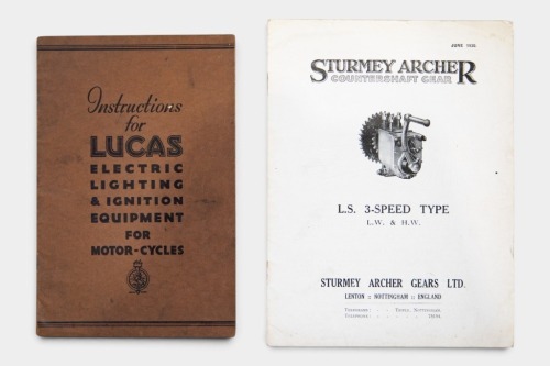 PARTS BROCHURES: Two motorcycle relating parts brochures [Location: Melbourne]