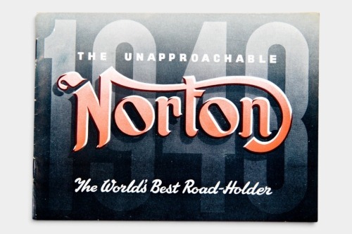 NORTON: A Norton 1948 model range brochure [Location: Melbourne]