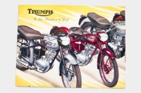 TRIUMPH: A 1954 Triumph model range brochure, covers models Terrier T15, Tiger Cub, Thunderbird, Speed Twin, Tiger 100 and Tiger 110 [Location: Melbourne] - 2