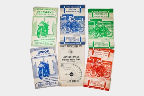 217 · PROGRAMMES: Five official programmes from 1949 & 1950 from Tourist Trophy events held in the Isle of Man [Location: Melbourne]