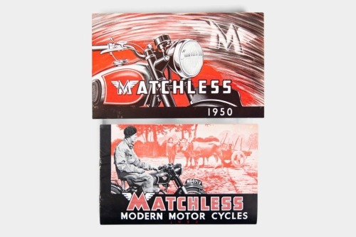 MATCHLESS: Two Matchless c1950s model range brochures [Location: Melbourne]