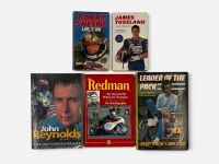 MOTORCYCLE RACING: A group of five publications relating to British riders including Jim Redman, Barry Sheene, James Toseland and John Reynolds [Location: Sydney]