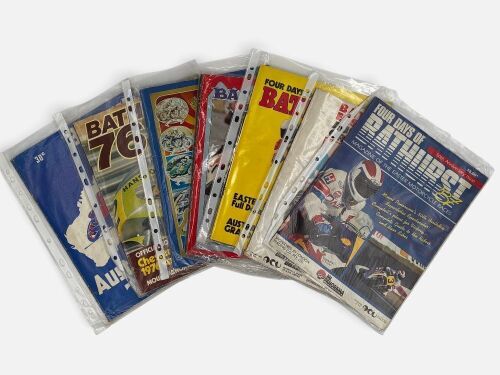 BATHURST: A collection of seven race programmes dating from the period 1972-1987 [Location: Sydney]