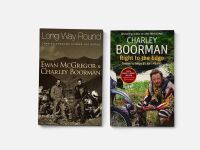 BOOKS: A pair of softcover books including 'Long Way Round' by Ewan McGregor & Charley Boorman and 'Right to the Edge' by Charles Boorman [Location: Sydney]