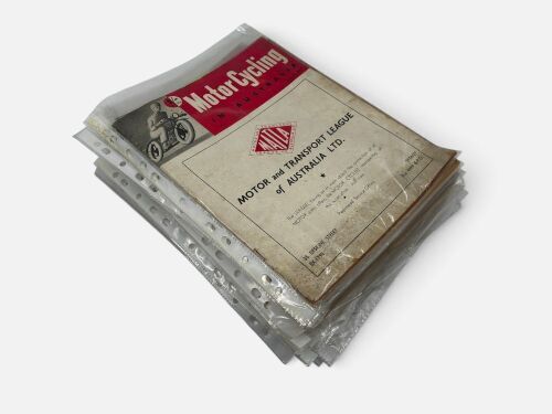 MOTORCYCLING IN AUSTRALIA MAGAZINE: A collection of 30 copies of the magazine dating from the period 1947 to 1952 [Location: Sydney]