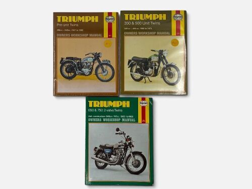 342 · TRIUMPH: A group of three Haynes workshop manuals [Location: Sydney]