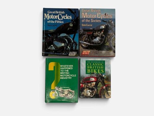 344 · BRITISH MOTORCYCLES: A group of four books [Location: Sydney]
