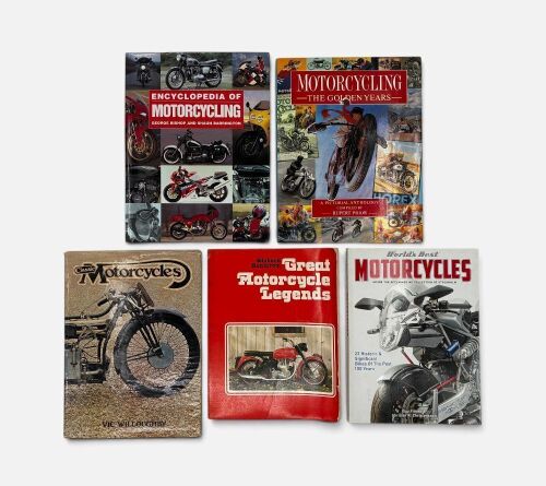 MOTORCYCLE BOOKS: A group of five books on Classic Motorcycles [Location: Sydney]