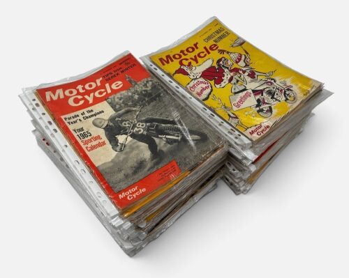 MOTOR CYCLE MAGAZINE: A collection of weekly periodicals covering the period 1964-1965 [Location: Sydney]