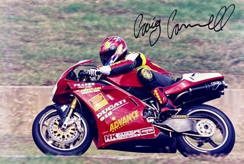 CRAIG CONNELL: An unframed signed original photograph by motorsport photographer John Morris [Location: Sydney]