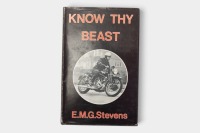 VINCENT: 'Know Thy Beast - A Book for the Vincent Rider' by E.M.G. Stevens, hardcover book, published 1972 [Location: Melbourne]