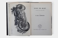 VINCENT: 'Know Thy Beast - A Book for the Vincent Rider' by E.M.G. Stevens, hardcover book, published 1972 [Location: Melbourne] - 3