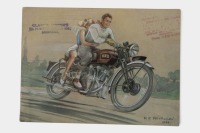 VINCENT / H.R.D: An Australian distributed c1946 Vincent / H.R.D model range brochure, stamped on numerous pages 'Clarex Motors - Cnr Nepean & North Rds Gardenvale', 23 pages, 'Code: ABC 7th Edition' [Location: Melbourne]