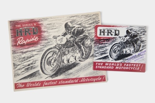 VINCENT / H.R.D: Two c1946 Vincent H.R.D brochures [Location: Melbourne]