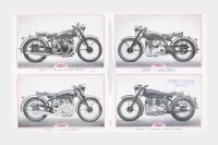 VINCENT: A c1946 Australian distributed Vincent four page fold out brochure, stamped on cover 'Clarex Motors Cnr. Nepean & North Rds Gardenvale', 'Code: ABC 7th Edition' [Location: Melbourne] - 3