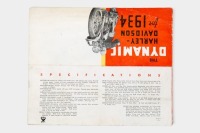 HARLEY-DAVIDSON: A c1934 Harley-Davidson 74ci 'Big Twin' four page fold-out brochure [Location: Melbourne] - 2