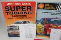 LAKESIDE: Four Lakeside racing programmes (with 23 driver signatures) - 2
