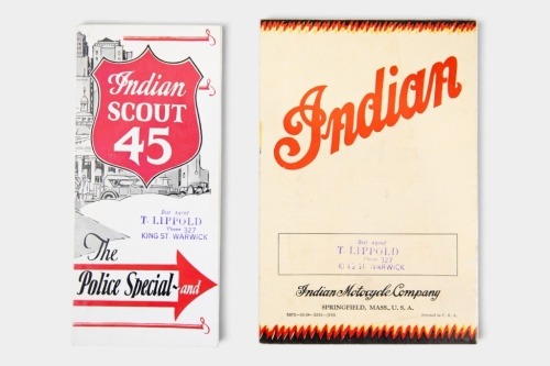 59 · INDIAN: Two late 1920s Indian Brochures [Location: Melbourne]