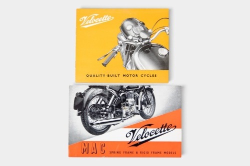 VELOCETTE: Two c1950s Velocette brochures [Location: Melbourne]