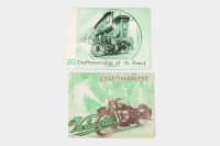 VELOCETTE: Two c1930s Velocette four page fold-out poster style model range brochures [Location: Melbourne]