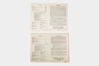 VELOCETTE: Two c1930s Velocette four page fold-out poster style model range brochures [Location: Melbourne] - 2