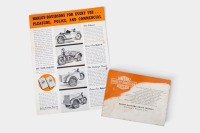 HARLEY-DAVIDSON: Two c1940s Harley-Davidson model range brochures [Location: Melbourne] - 2