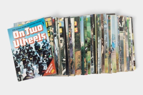 210 · ON TWO WHEELS: An extensive run of 85 editions of UK published 'On Two Wheels' periodical magazine, starting from edition one up to 120 [Location: Melbourne]