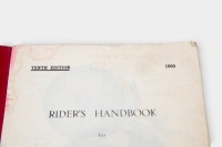 VINCENT: A 1960 (Tenth edition) Vincent Series B & C 998cc Black Lightning, Black Shadow & Standard Rapide 499cc Series B Meteor & Series C Comet Rider's Handbook [Location: Melbourne] - 2