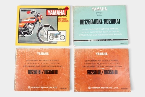 YAMAHA: Four Yamaha RD series workshop manuals [Location: Melbourne]