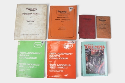 TRIUMPH: Seven literature items relating to Triumph [Location: Melbourne]