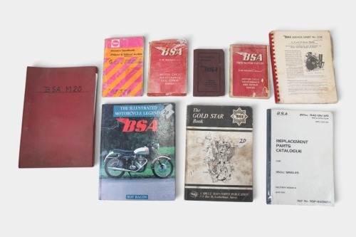 BSA: A group of eight BSA mostly instructional / operational items of literature [Location: Melbourne]