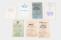 PROGRAMMES: A group of six c1950s programmes from race events in Victoria [Location: Melbourne]