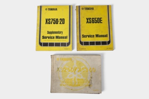 YAMAHA: Three Yamaha XS series workshop Manuals [Location: Melbourne]