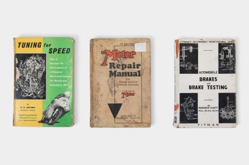 AUTOMOTIVE REPAIR: Three hardcover automotive & motorcycle repair / tuning books [Location: Melbourne]