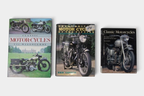284 · CLASSIC MOTORCYCLES: Three hardcover books relating to classic motorcycles [Location: Melbourne]