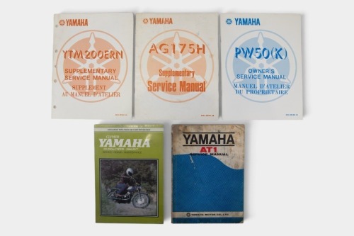 YAMAHA: Five Yamaha workshop manuals [Location: Melbourne]