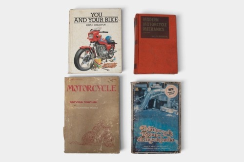 290 · MOTORCYCLE REPAIRS: Four motorcycle repair manuals [Location: Melbourne]