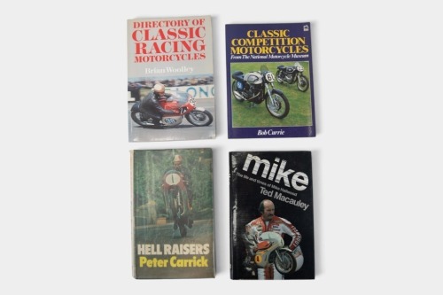 RACING MOTORCYCLES: Four books relating to racing & competition motorcycles [Location: Melbourne]