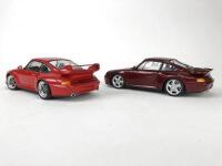PORSCHE: Pair of 1:18 scale Porsche 911 produced by UT Models. (NB description) - 7