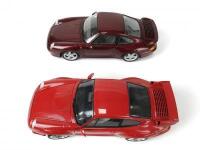 PORSCHE: Pair of 1:18 scale Porsche 911 produced by UT Models. (NB description) - 9