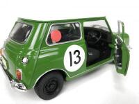 MORRIS: 1:18 scale Bob Holden's 1966 Bathurst winners Morris Minicooper 1275S Mk.1 produced by Kyosho. (NB description) - 11