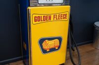 GOLDEN FLEECE: A c1970s Wayne 605 petrol pump in Golden Fleece livery, with later plastic ram, 190cm high - 3