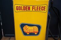GOLDEN FLEECE: A c1970s Wayne 605 petrol pump in Golden Fleece livery, with later plastic ram, 190cm high - 7