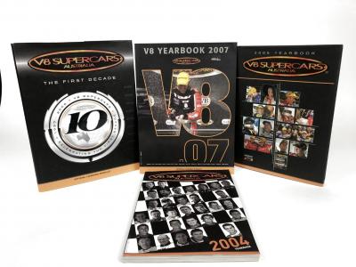 V8 SUPERCARS: A group of V8 Supercars books. V8 Supercar Yearbooks