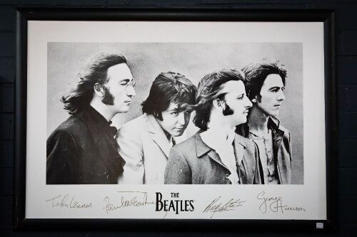 THE BEATLES: Three Beatles display items
